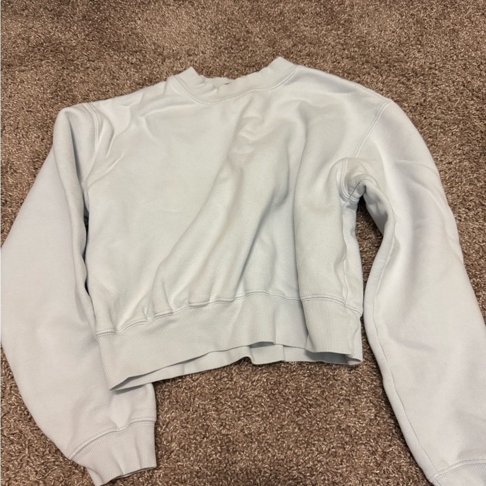 TNA Soft Blue Fleece Sweatshirt